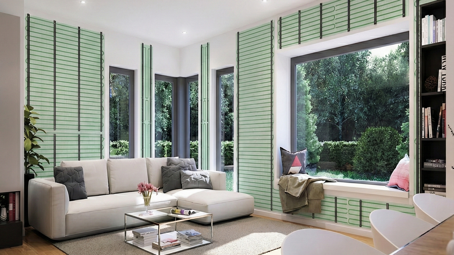 Flächentemperierung