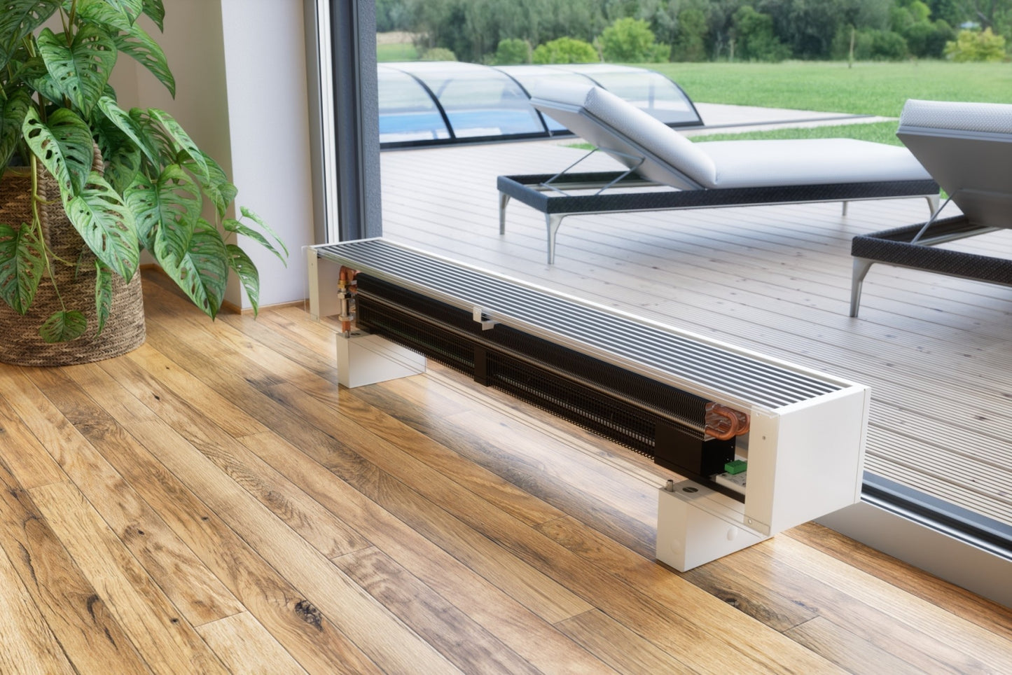 KORALINE Optimal-V LVO – Der Turbo-Heizkörper für Wärmepumpen - Höhe 15cm