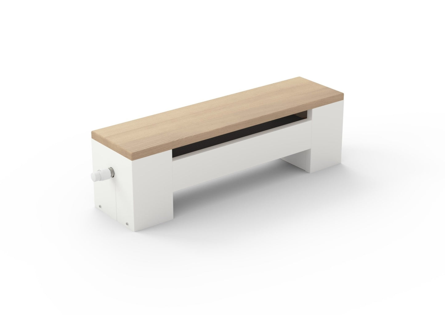 Design-Bankheizkörper mit Echtholz-Platte - KORALINE Optimal - Höhe 30cm