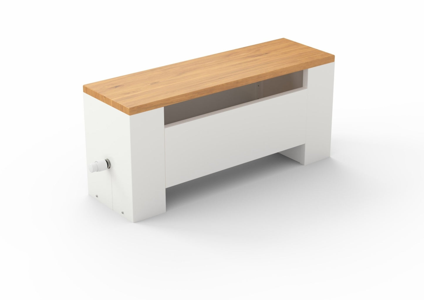 Design-Bankheizkörper mit Echtholz-Platte - KORALINE Optimal - Höhe 30cm